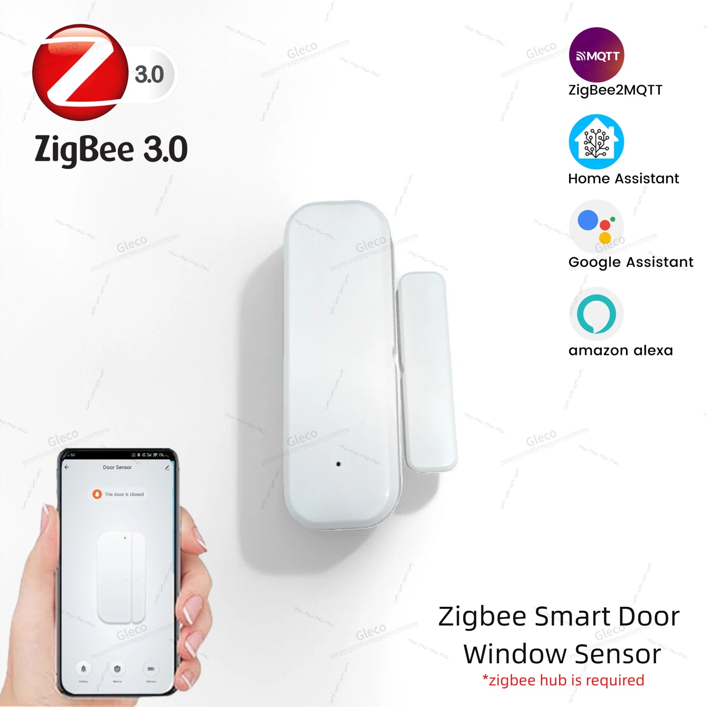 Zigbee Window Door Sensor Dete - Home Automation Technology ulasan dan harga