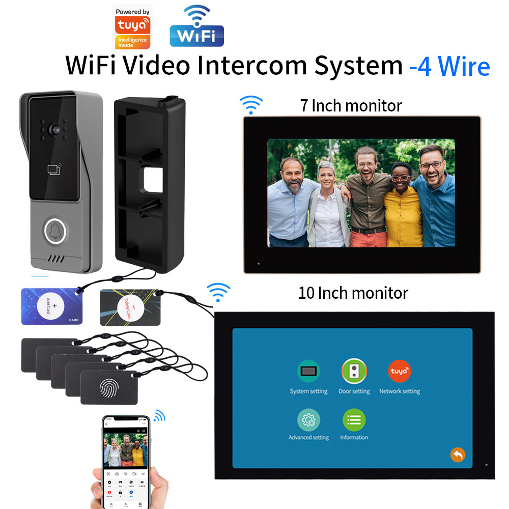 WiFi Touch Screen Intelligent  - Smart Doorbell Wired ulasan dan harga