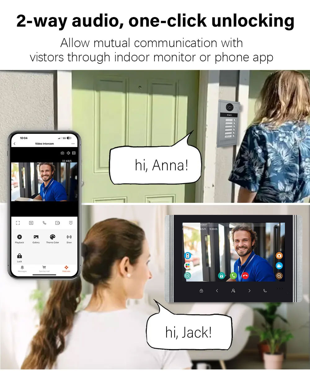 1080P Tuya Smart Video Doorpho - Smart Doorbell Wired ulasan dan harga